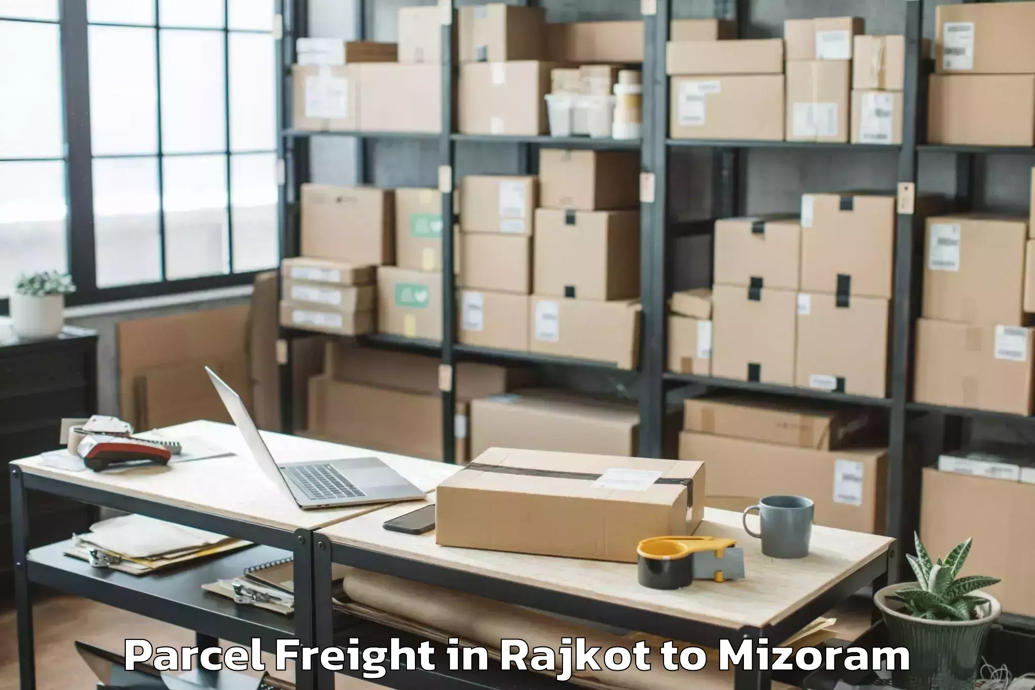 Leading Rajkot to Darlawn Parcel Freight Provider